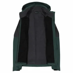 Uomo CMP Giacche Trekking|Giacche Softshell^Giacca Softshell da Uomo con Cappuccio e Motivo Grid-Jacquard Bicolor