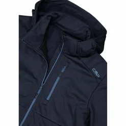 Uomo CMP Giacche Softshell|Giacche Trekking^Giacca softshell in Ripstop da Uomo con Cappuccio Staccabile