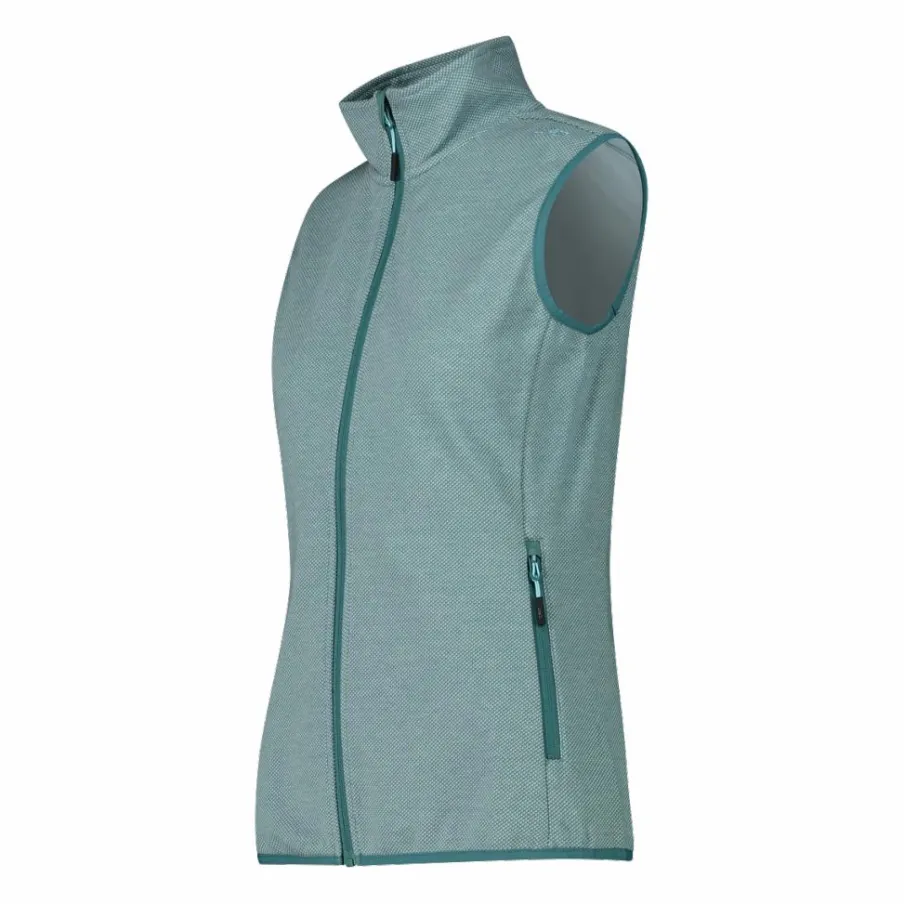 Donna CMP Pile^Gilet in Knit-Tech con cappuccio da Donna