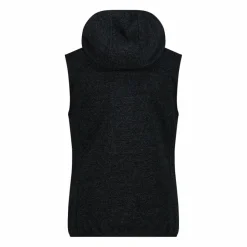 Donna CMP Pile^Gilet smanicato ibrido in pile knit tech da donna