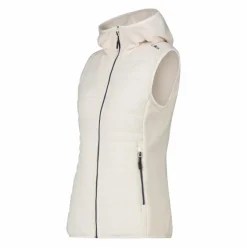 Donna CMP Pile^Gilet smanicato ibrido in pile knit tech da donna