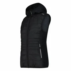 Donna CMP Pile^Gilet smanicato ibrido in pile knit tech da donna