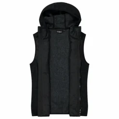 Donna CMP Pile^Gilet smanicato ibrido in pile knit tech da donna