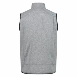 Uomo CMP Pile^Gilet smanicato in pile da uomo in Knit-tech con tasca termoapplicata