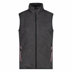 Donna CMP Pile^Gilet smanicato in pile da donna in knit-tech