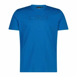 Uomo CMP Polo E T-Shirt^Maglia a maniche corte da uomo in cotone elasticizzato con logo