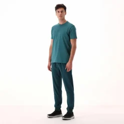 Uomo CMP Polo E T-Shirt^Maglia a maniche corte da uomo in cotone elasticizzato con logo