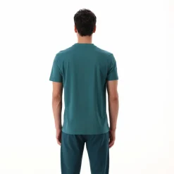 Uomo CMP Polo E T-Shirt^Maglia a maniche corte da uomo in cotone elasticizzato con logo