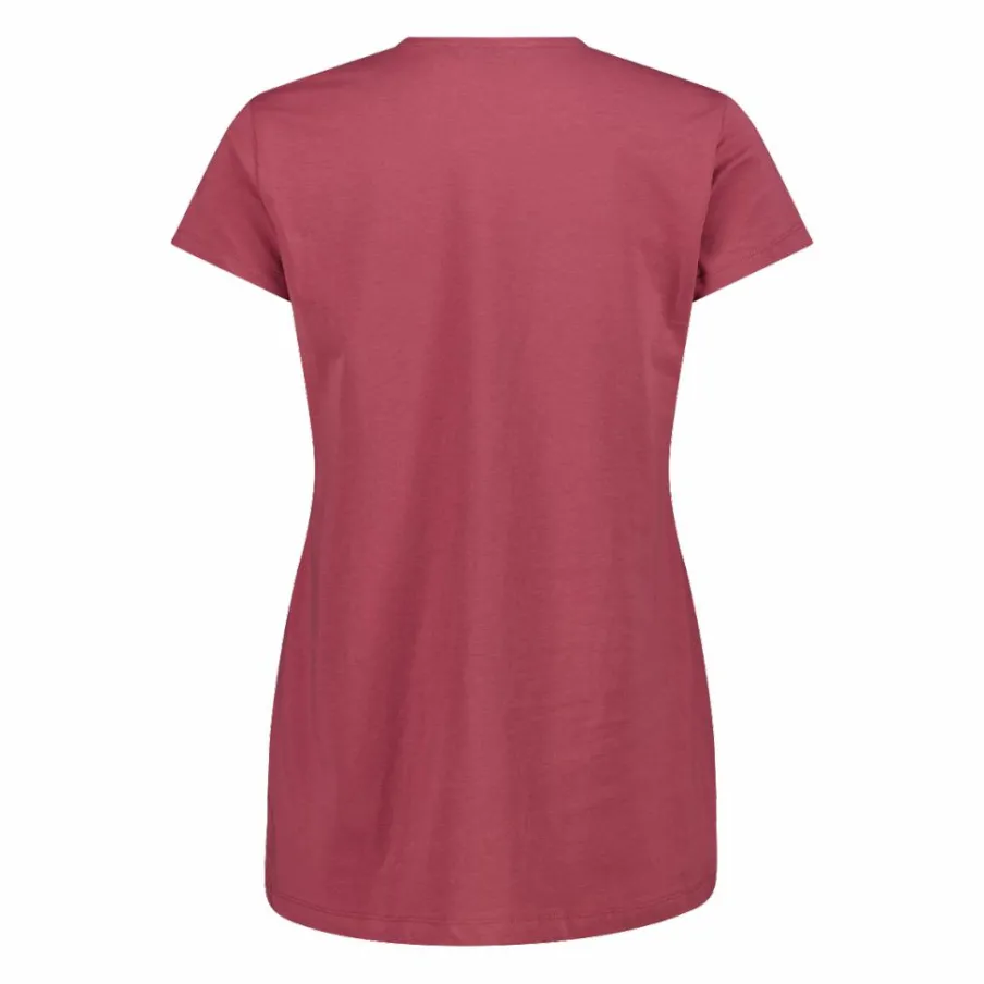 Donna CMP Polo E T-Shirt^Maglia a maniche corte da donna in cotone elasticizzato con logo
