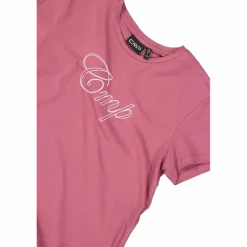 Donna CMP Polo E T-Shirt^Maglia a maniche corte da donna in cotone elasticizzato con logo