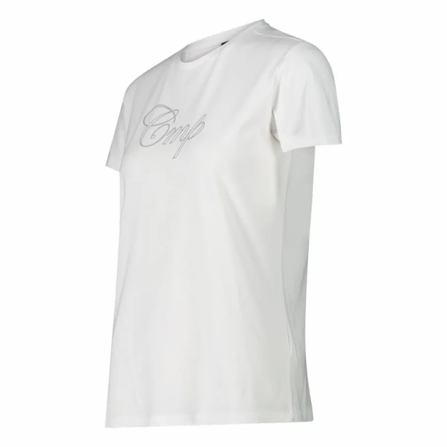 Donna CMP Polo E T-Shirt^Maglia a maniche corte da donna in cotone elasticizzato con logo