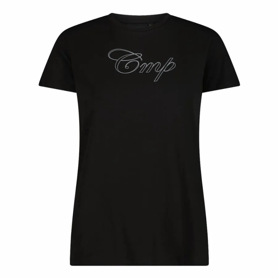 Donna CMP Polo E T-Shirt^Maglia a maniche corte da donna in cotone elasticizzato con logo