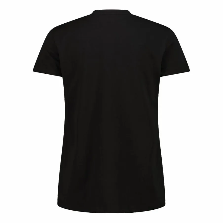 Donna CMP Polo E T-Shirt^Maglia a maniche corte da donna in cotone elasticizzato con logo