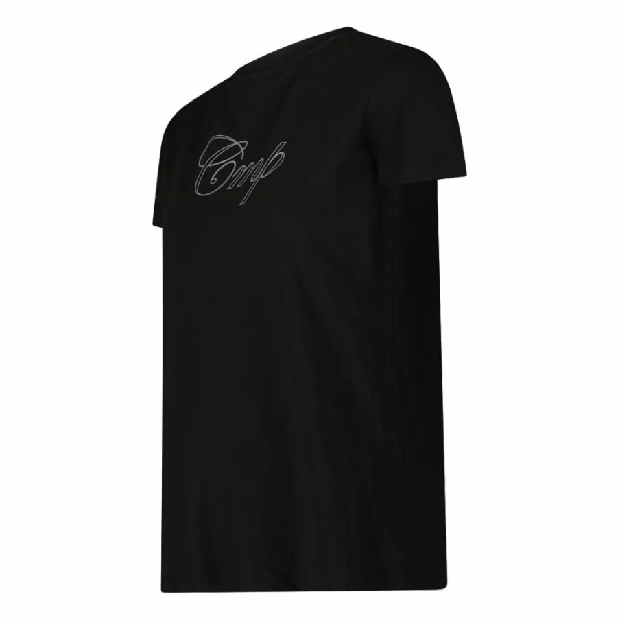 Donna CMP Polo E T-Shirt^Maglia a maniche corte da donna in cotone elasticizzato con logo
