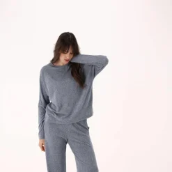 Donna CMP Maglioni E Felpe^Maglia da donna con collo a barchetta in tessuto jersey mélange