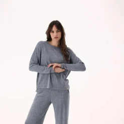 Donna CMP Maglioni E Felpe^Maglia da donna con collo a barchetta in tessuto jersey mélange