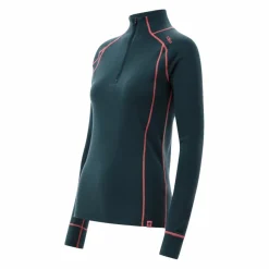 Donna CMP Pile^Maglia termica a maniche lunghe in merino con mezza zip da donna Unlimitech