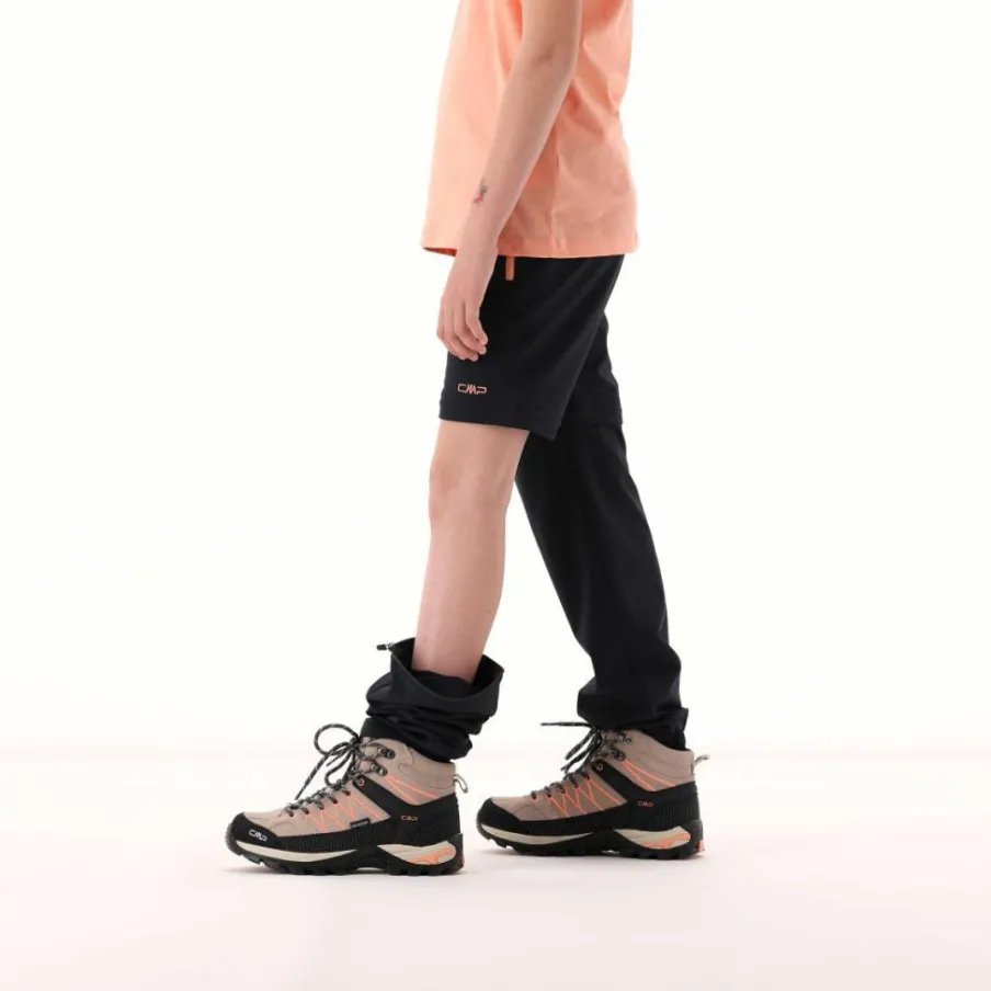 CMP Pantaloni Tecnici^Pantaloni da bambina zip-off tessuto elasticizzato