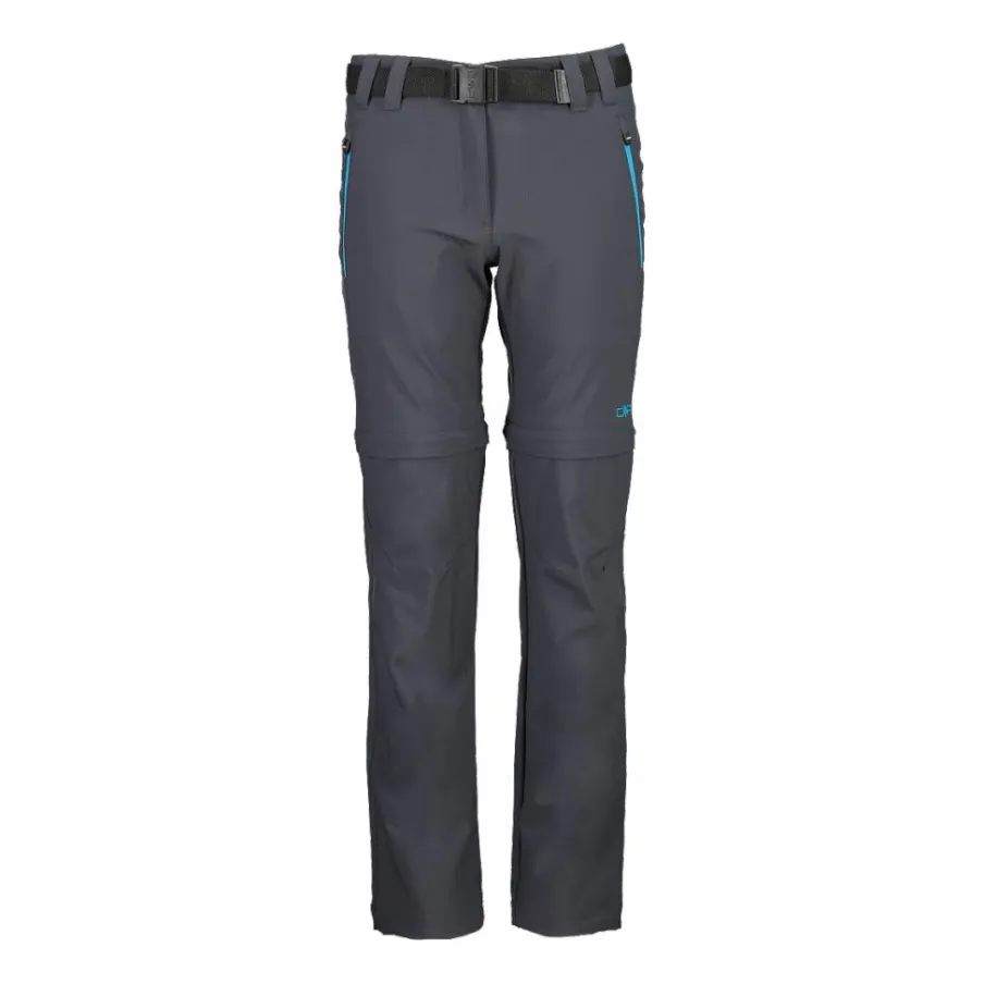 CMP Pantaloni Tecnici^Pantaloni da bambina zip-off tessuto elasticizzato