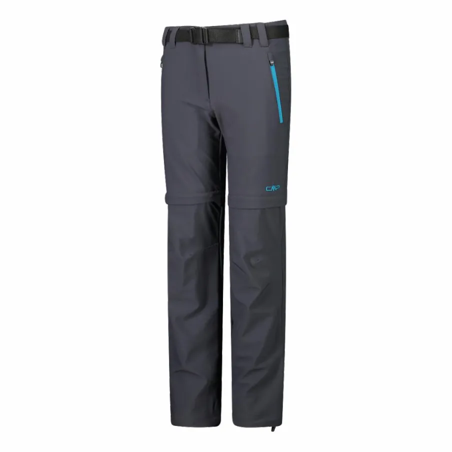 CMP Pantaloni Tecnici^Pantaloni da bambina zip-off tessuto elasticizzato