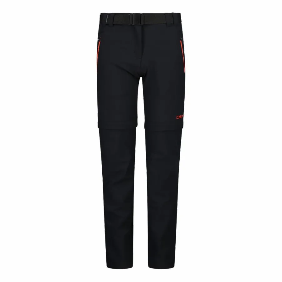 CMP Pantaloni Tecnici^Pantaloni da bambina zip-off tessuto elasticizzato