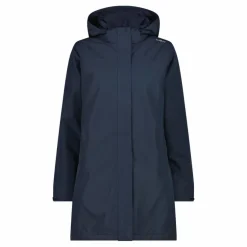 Donna CMP Giacche Imbottite E Piumini|Gusci E Giacche Impermeabili^Parka impermeabile da donna in ripstop con cappuccio staccabile