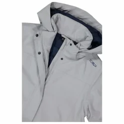 Donna CMP Giacche Imbottite E Piumini|Gusci E Giacche Impermeabili^Parka impermeabile da donna in ripstop con cappuccio staccabile