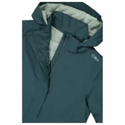 Donna CMP Giacche Imbottite E Piumini|Gusci E Giacche Impermeabili^Parka impermeabile da donna in ripstop con cappuccio staccabile