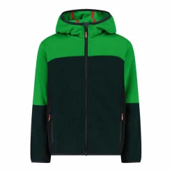 Bambino CMP Pile E Felpe^Pile con zip da bambino in knit tech con cappuccio