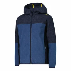 Bambino CMP Pile E Felpe^Pile con zip da bambino in knit tech con cappuccio