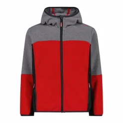 Bambino CMP Pile E Felpe^Pile con zip da bambino in knit tech con cappuccio