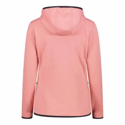Donna CMP Pile^Pile Grid Tech con zip con cappuccio da donna