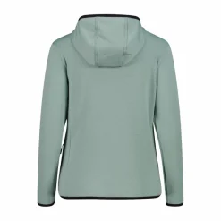 Donna CMP Pile^Pile Grid Tech con zip con cappuccio da donna