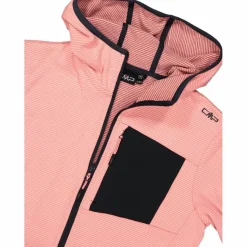 Donna CMP Pile^Pile Grid Tech con zip con cappuccio da donna