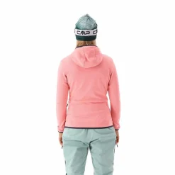 Donna CMP Pile^Pile Grid Tech con zip con cappuccio da donna