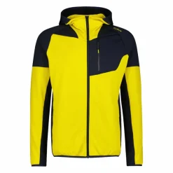 Uomo CMP Pile^Pile Grid Tech con zip da uomo con cappuccio melange