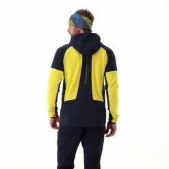 Uomo CMP Pile^Pile Grid Tech con zip da uomo con cappuccio melange