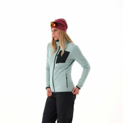 Donna CMP Pile^Pile Grid Tech con zip da donna