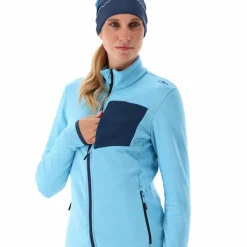 Donna CMP Pile^Pile Grid Tech con zip da donna