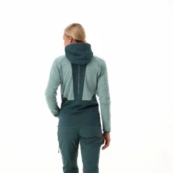 Donna CMP Pile^Pile Grid Tech con zip da donna melange con cappuccio