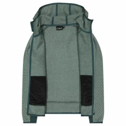 Donna CMP Pile^Pile knit tech da donna con cappuccio