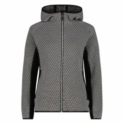 Donna CMP Pile^Pile knit tech da donna con cappuccio
