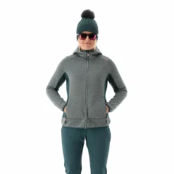 Donna CMP Pile^Pile knit tech da donna con cappuccio