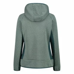 Donna CMP Pile^Pile knit tech da donna con cappuccio
