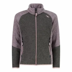 CMP Pile E Felpe^Pile Knit Tech melange da bambina nido d'ape