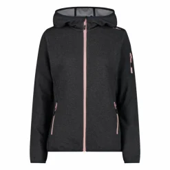 Donna CMP Pile^Pile Knit-tech con cappuccio e mesh