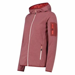 Donna CMP Pile^Pile Knit-tech con cappuccio e mesh