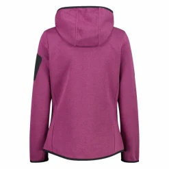 Donna CMP Pile^Pile Knit-tech con cappuccio e mesh