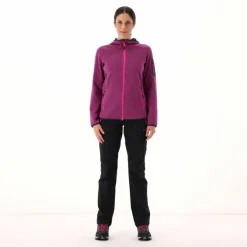 Donna CMP Pile^Pile Knit-tech con cappuccio e mesh