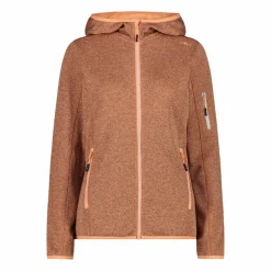 Donna CMP Pile^Pile Knit-tech con cappuccio e mesh